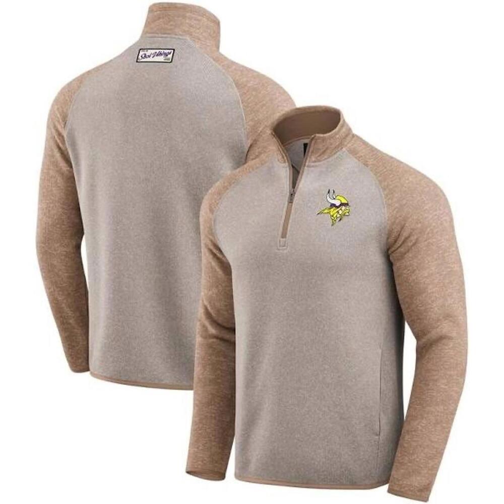 Minnesota Vikings x Darius Rucker Collection Medium Quarter-Zip Jacket - Tan